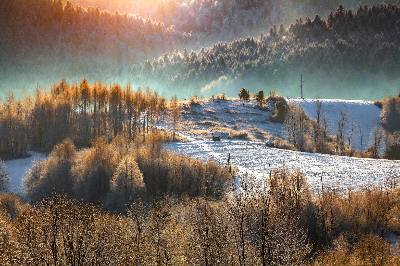 bieszczady zima