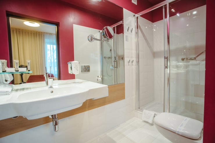 łazienka w hotelu