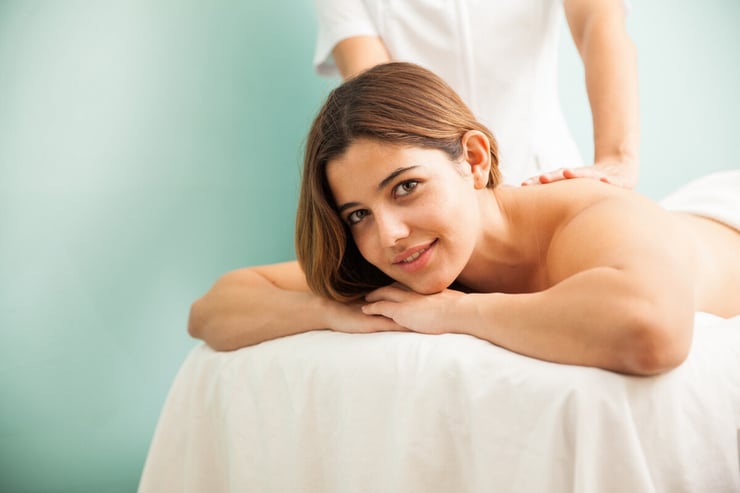 kobieta w spa